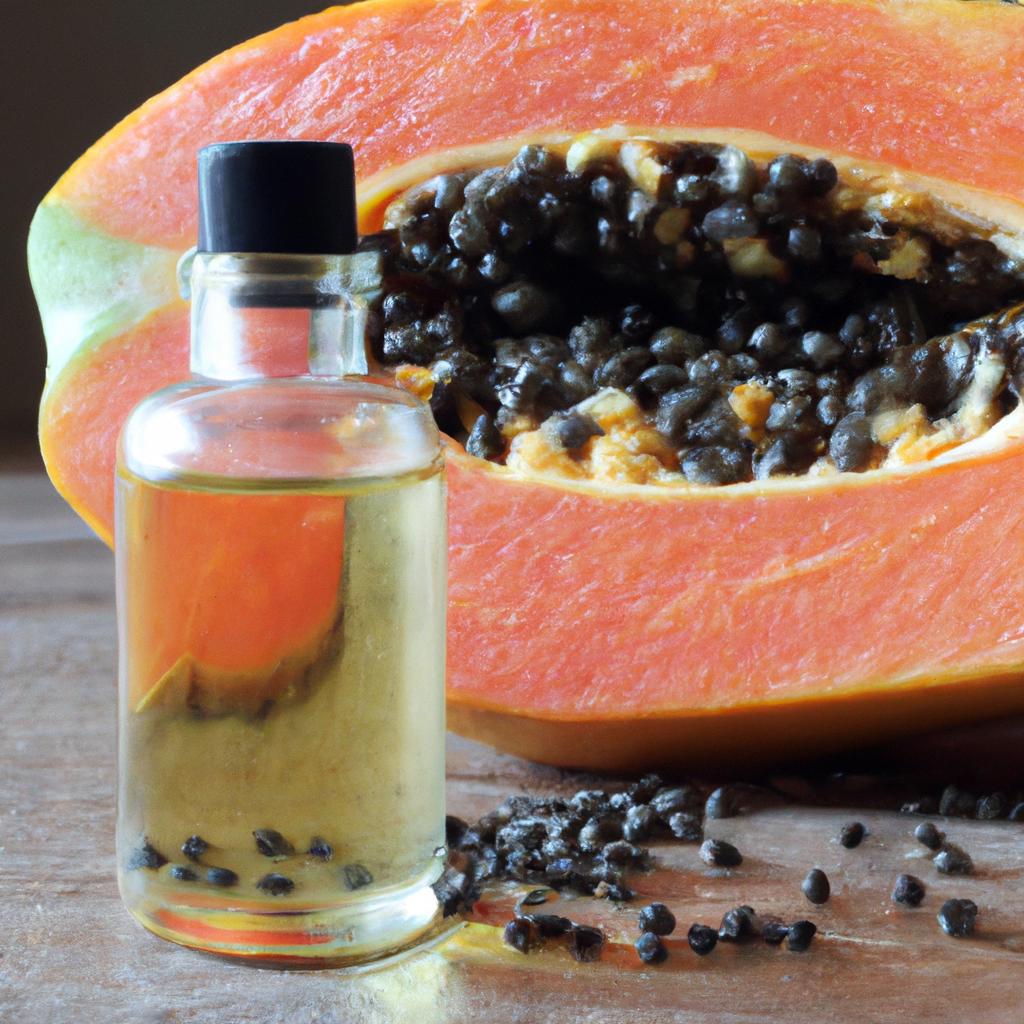 Papaya seed oil is rich in nutrients that are beneficial for both skin and hair