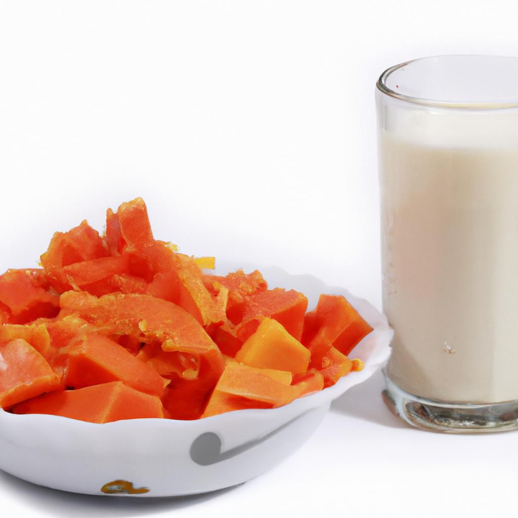 Papaya and milk are a winning combination that provides numerous health benefits.