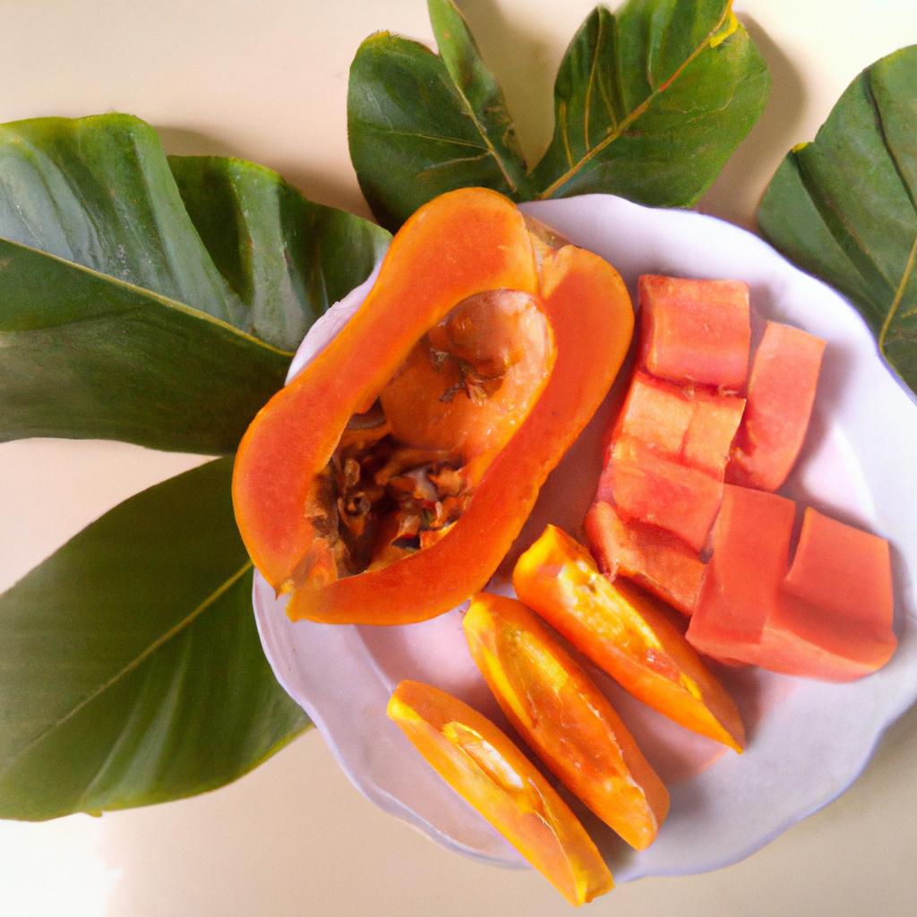 Papaya is a rich source of papain enzyme and when combined with chlorophyll, it provides numerous health benefits