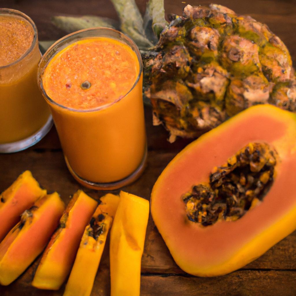 Refreshing and Healthy Papaya Pineapple Smoothie Recipe