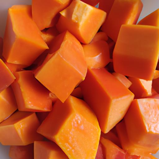 Papaya contains papain, an enzyme that helps exfoliate dead skin cells and promote cell renewal.
