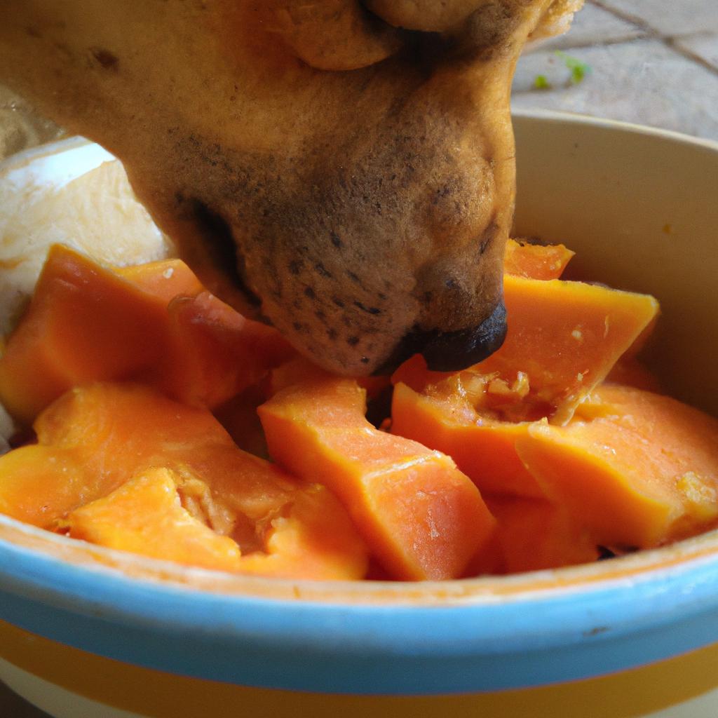 While papaya can provide nutritional benefits for dogs, it's important to remove the skin and seeds before feeding.