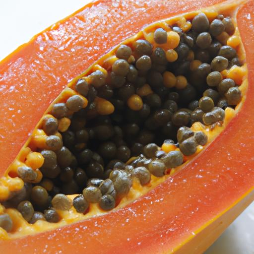 Ripe papaya should be soft and tender to the touch and have a bright orange or pink flesh.