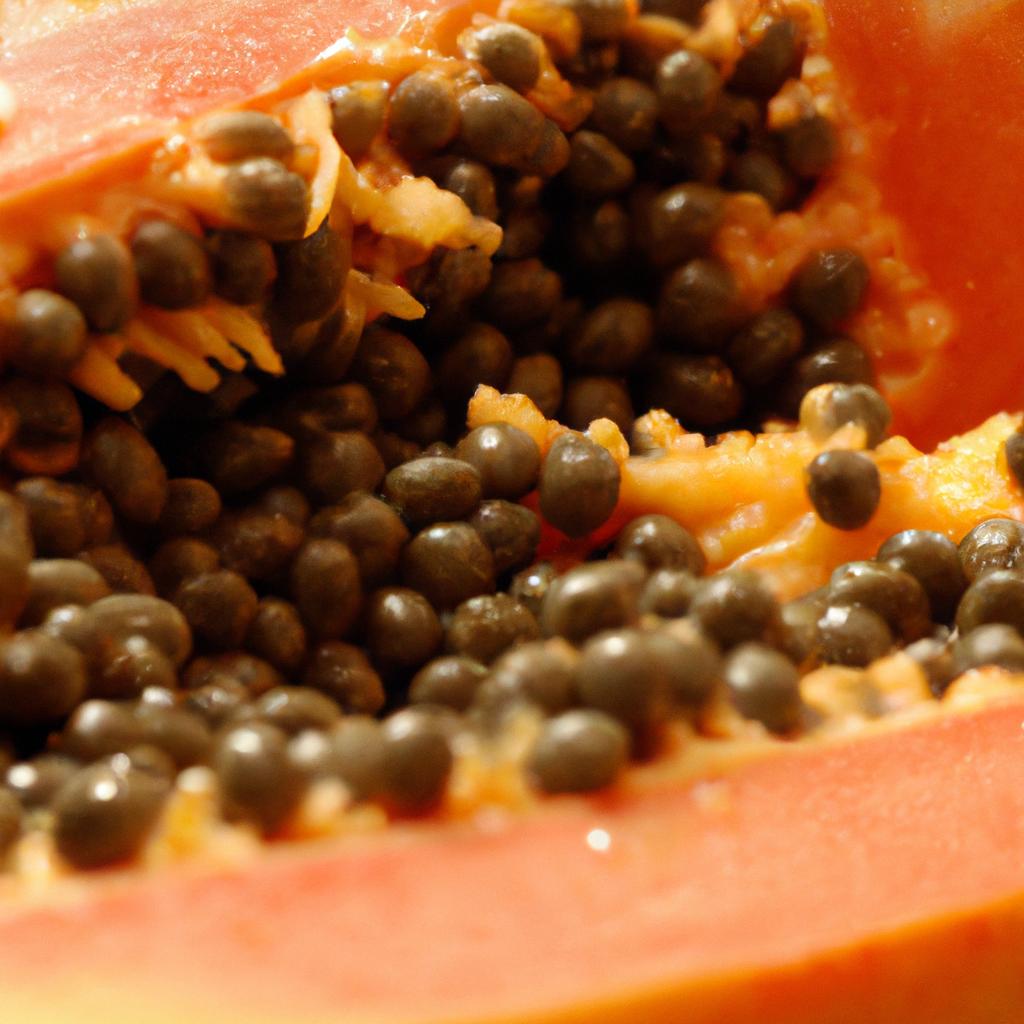 Papaya seeds contain enzymes that aid in digestion and can soothe an upset stomach.