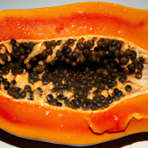 Ripe papaya is sweet and juicy, with a unique tropical flavor