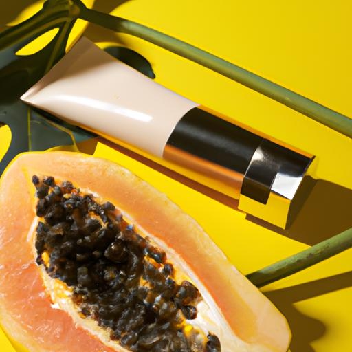 Papaya enzyme with chlorophyll can improve skin texture and reduce acne and blemishes.