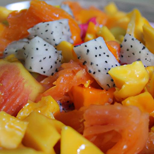 This vibrant fruit salad with de la papaya is the perfect summer treat to cool you down