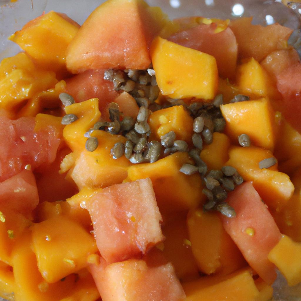 Papaya seeds can be used as a seasoning for your fruit salad.