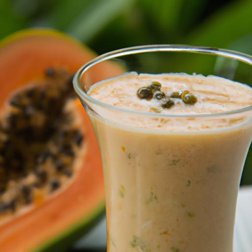 Indulge in a refreshing and nutritious Green Papaya Smoothie with our easy-to-follow recipe.