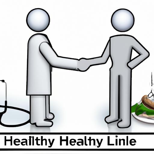 Healthy lifestyle choices, including a balanced meal and exercise, along with consulting a healthcare professional.