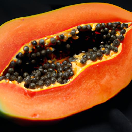 Papaya is rich in vitamins A and C, folate, and fiber