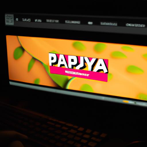 Papaya Gaming website homepage on a laptop screen