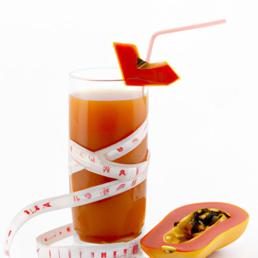 Experience the weight loss benefits of papaya juice.