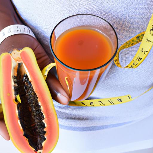 Papaya juice: A natural companion for your weight loss journey.
