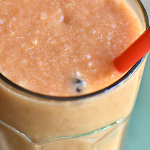 Smoothies are a great way to combine healthy ingredients like papaya and oatmeal!