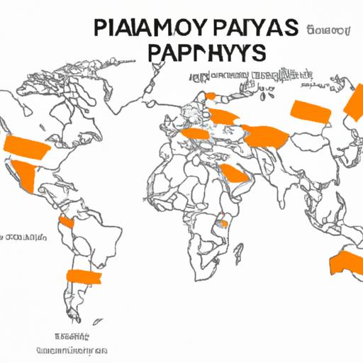 A visual representation of the global distribution of papaya paper towel factories.