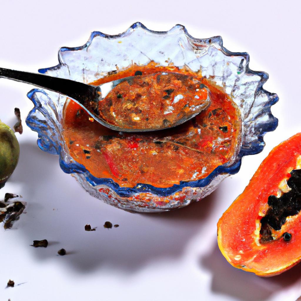 Papaya seeds can be used to make a delicious and spicy chutney that pairs well with many dishes.