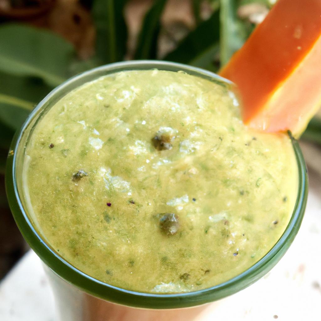 Adding papaya seeds to your smoothie is a great way to incorporate them into your diet.