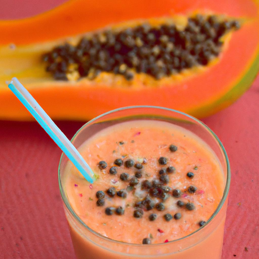 Adding papaya seeds to your smoothie can give it a nutritional boost and add a unique flavor.