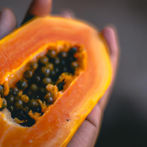 Select a ripe and healthy papaya for optimal flavor and freshness