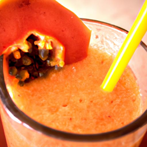 Cool off and refresh with a delicious and healthy papaya smoothie