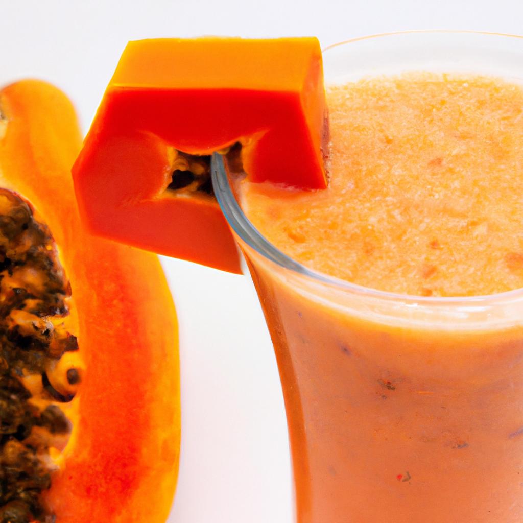 Cool down with this refreshing papaya smoothie that's packed with nutrients.
