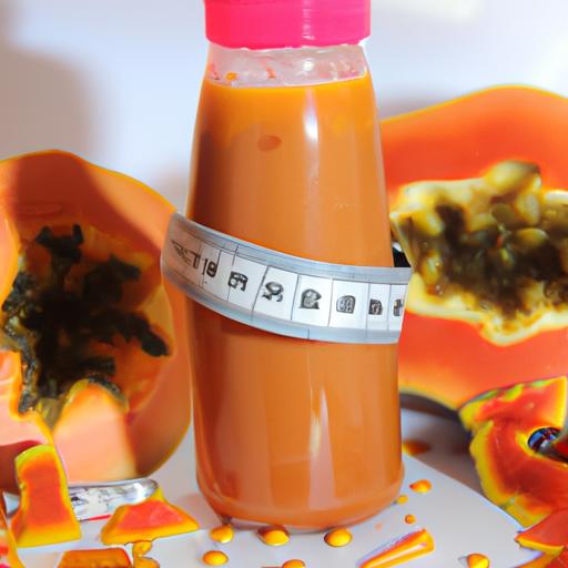 Papaya smoothies with added probiotics and digestive enzymes provide a healthy boost for the gut