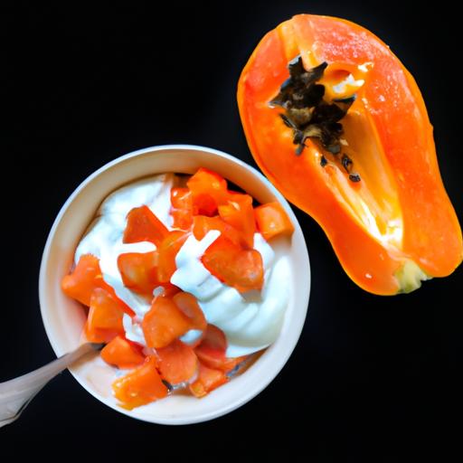 Explore the harmonious combination of papaya and yogurt, amplifying their individual benefits for a healthy dinner choice.