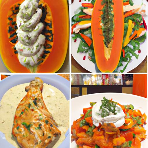 Discover creative dinner ideas incorporating papaya and yogurt, from refreshing salads to creamy smoothies and flavorful main courses.