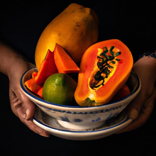 Enjoy the health benefits of eating papaya daily with a colorful assortment of fresh fruits.