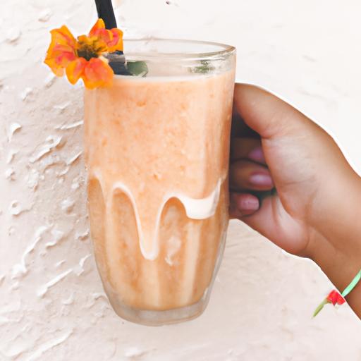A refreshing smoothie made with papaya and other healthy ingredients.