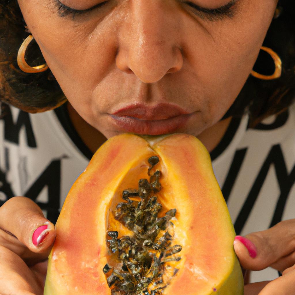 The scent of a papaya can also indicate its ripeness