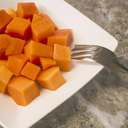 Enjoy the sweet and juicy flavor of ripe papayas with this easy snack idea.