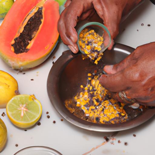 Papaya seeds and lemon can be used to treat various health conditions.