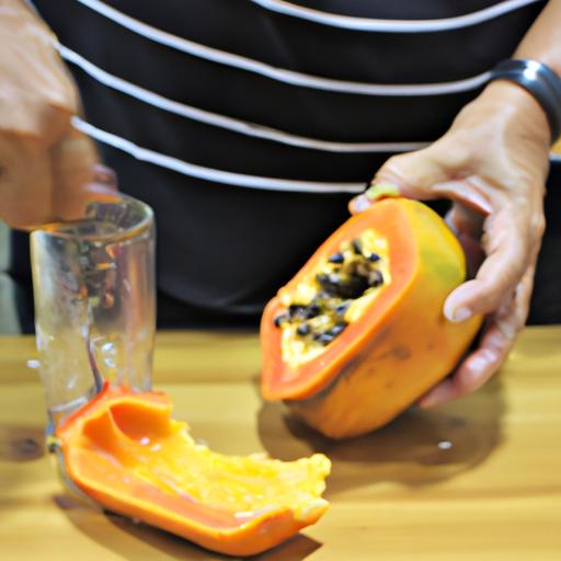 Learn how to properly prepare papayas to reduce their odor and enjoy their delicious taste in smoothies and other recipes.