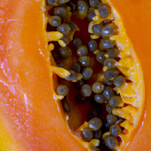 Ripe papaya with its vibrant color and juicy texture.
