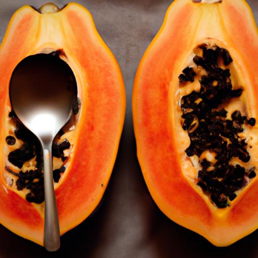 A ripe papaya has a soft texture and a sweet aroma.