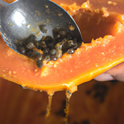 Papaya is known for its sweet and succulent taste with a unique texture.