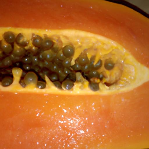 A ripe papaya is packed with essential nutrients and vibrant colors.