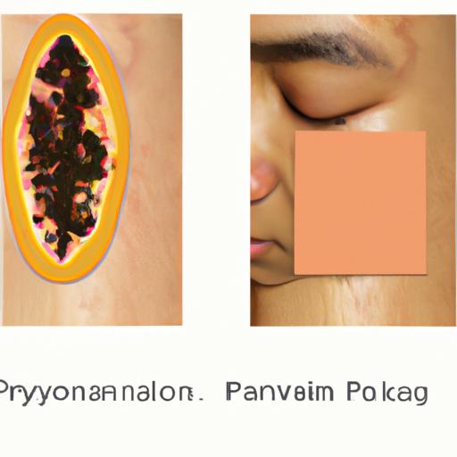 Before and after: The targeted effects of papaya soap on skin tone.