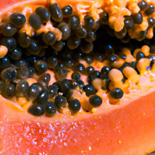 Indulge in the vibrant colors and nutritious goodness of a fresh papaya