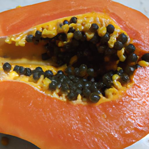 The inside of a papaya can also indicate its freshness.