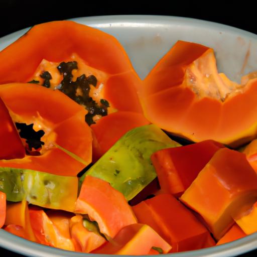 From green to yellow to orange, papayas go through different stages of ripeness before they become sweet and juicy.