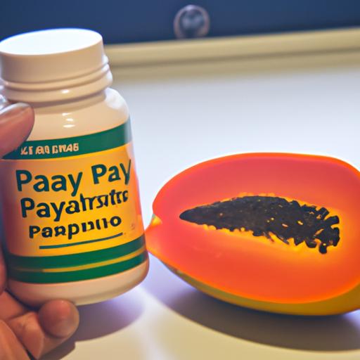 Using papaya enzyme capsules for acid reflux relief