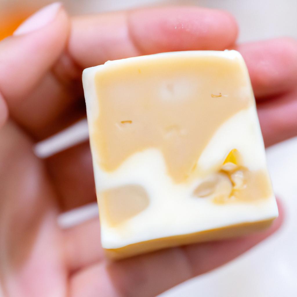Indulge in the luxurious lather of papaya soap.