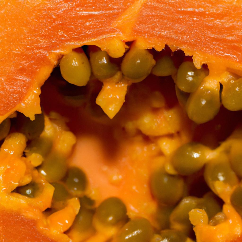 The enzymes present in papaya contribute to its vibrant color and juicy texture.