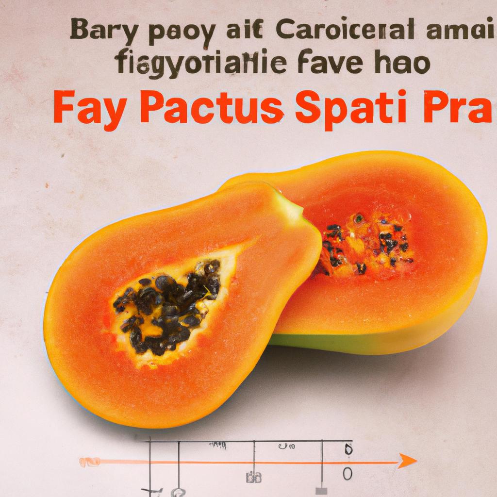 A ripe papaya in a fruit bowl, radiating its tropical essence
