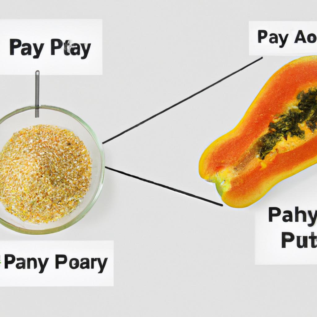A photo showcasing a fresh papaya, a tropical delight packed with essential nutrients.