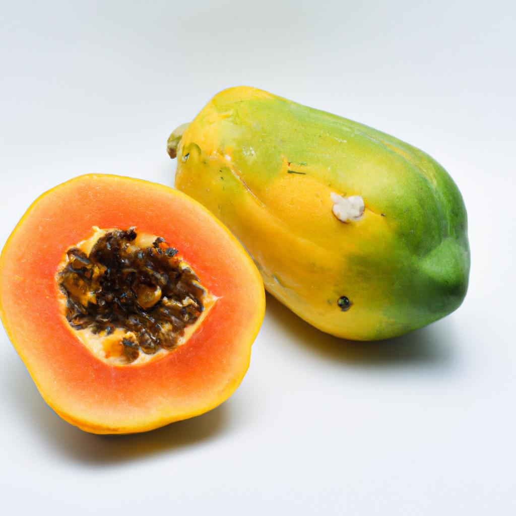 A refreshing papaya smoothie, rumored to provide relief from the discomfort of period cramps.