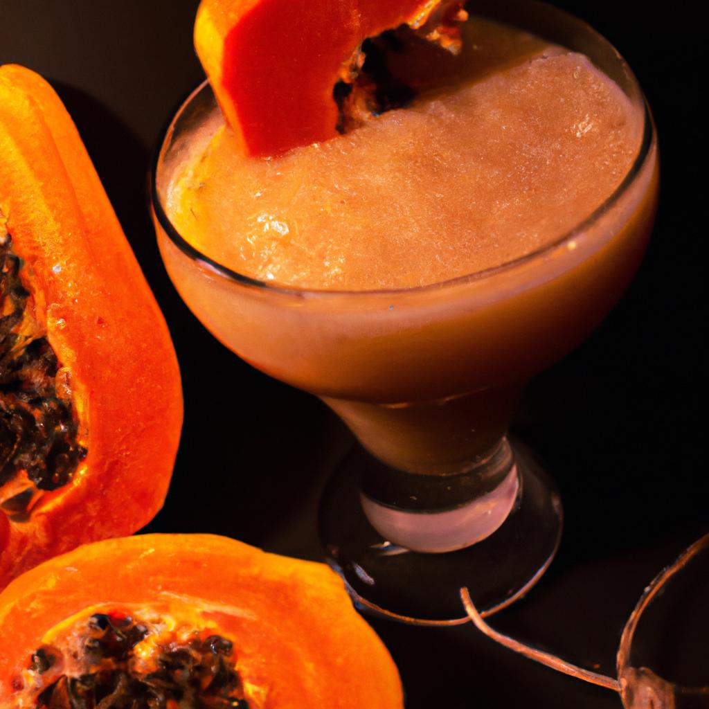 Sip on the goodness of a papaya smoothie, a tempting treat that might contribute to weight gain.